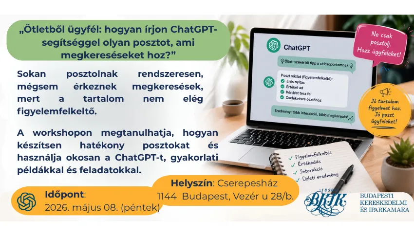 Ötletből ügyfél: hogyan írjon ChatGPT-segítséggel olyan posztot, ami megkereséseket hoz?