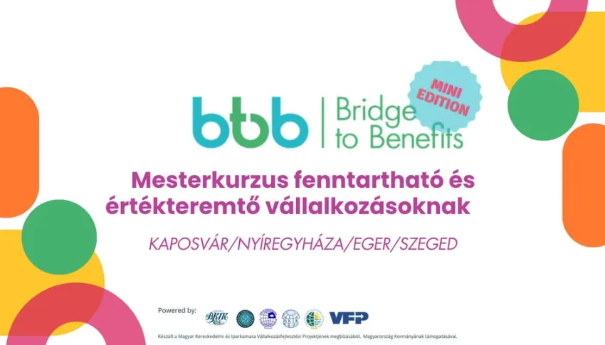 Mesterkurzus fenntartható és értékteremtő vállalkozásoknak - SZEGED