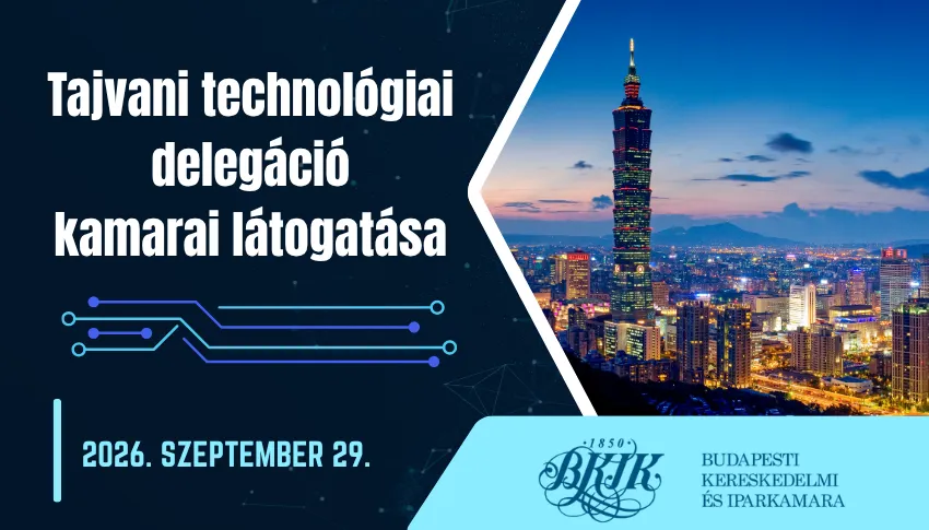 Tajvani technológiai delegáció kamarai látogatása