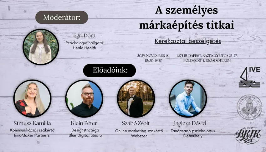 Spin-Off Klub – A személyes márkaépítés titkai: Kerekasztal beszélgetés szakértőkkel