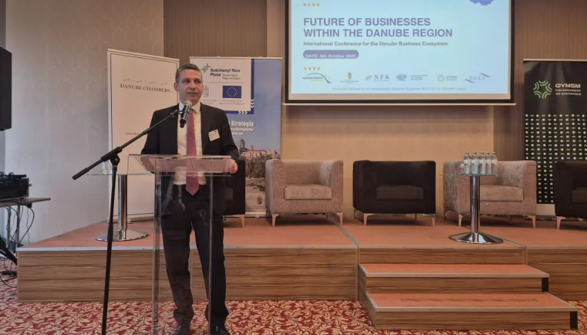 Oroszi Viktor, EUSDR nemzeti koordinátor: „…a konferencia elérte célját: sikerült 9 országból a Duna régió üzleti életének számos befolyásos szereplőjét Győrben köszöntenünk…” (3/2)