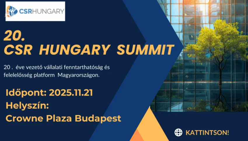 A CSR Hungary idei évben is megrendezi a hagyományos és egyben most jubileumi, 20. CSR Hungary Summit Konferenciát
