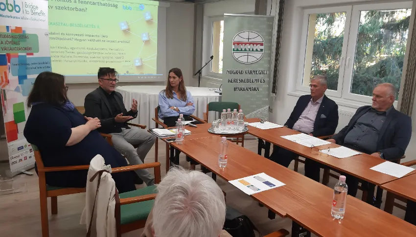 Fenntarthatósági kerekasztal-beszélgetés Salgótarjánban a BKIK részvételével 