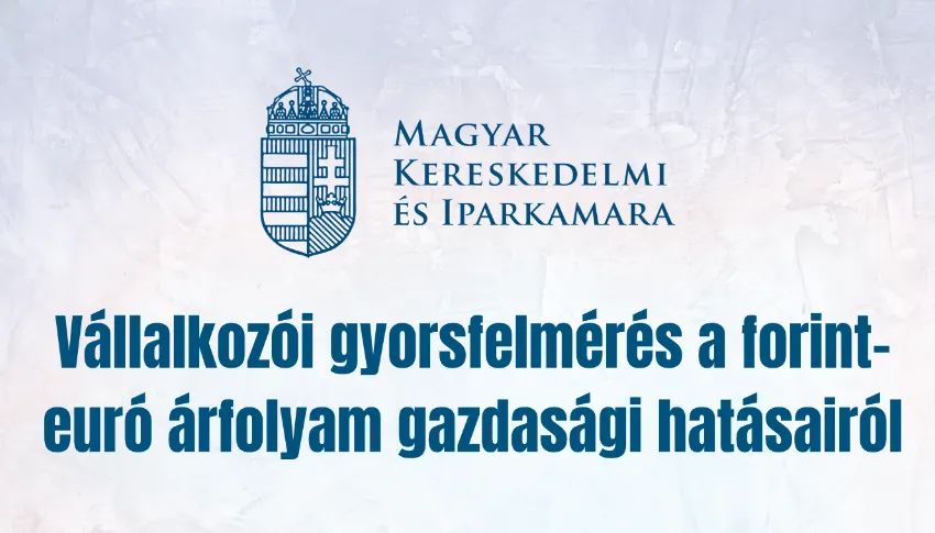MKIK-gyorsfelmérés eredménye: a vállalkozások közel háromnegyedét kedvezőtlenül érintette a forint erősödése