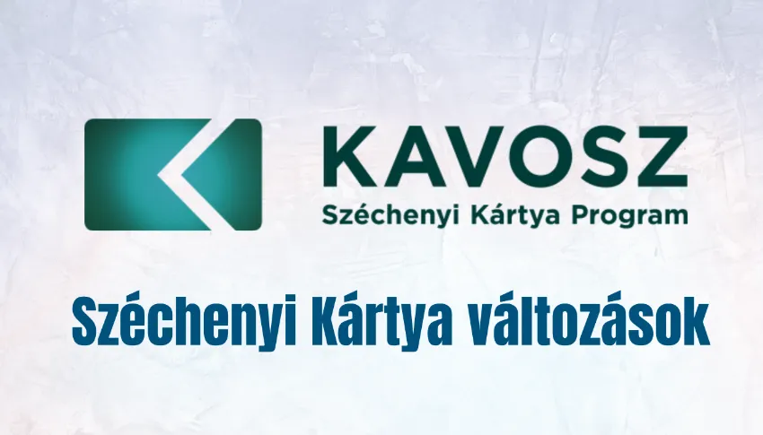 Széchenyi Kártya változások