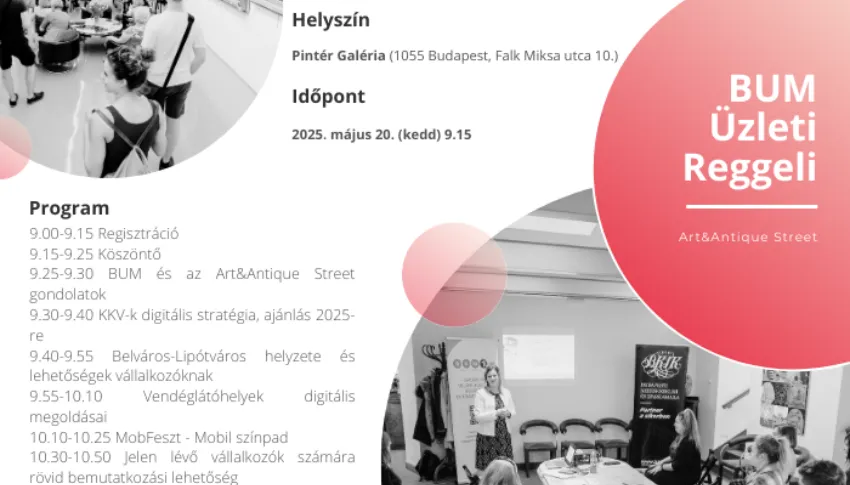 Szezonzáró BUM üzleti reggeli májusban 