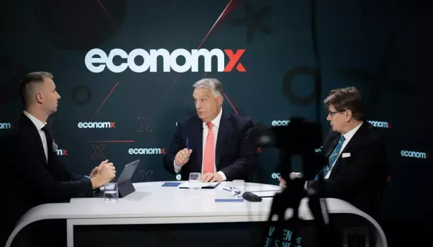 Orbán Viktor és Nagy Elek az Economx Money Talks podcastjában