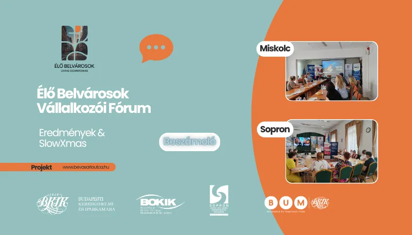 Élő Belvárosok: a kutatási eredményektől a helyi cselekvésig