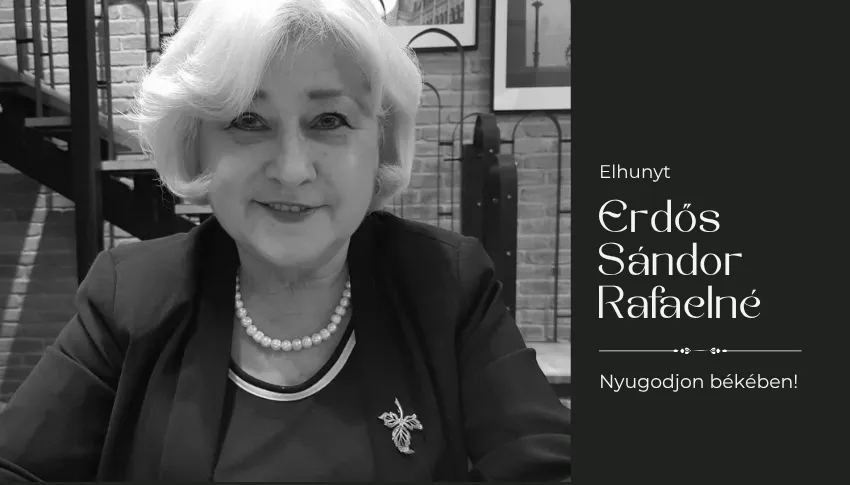 Elhunyt Erdős Sándor Rafaelné