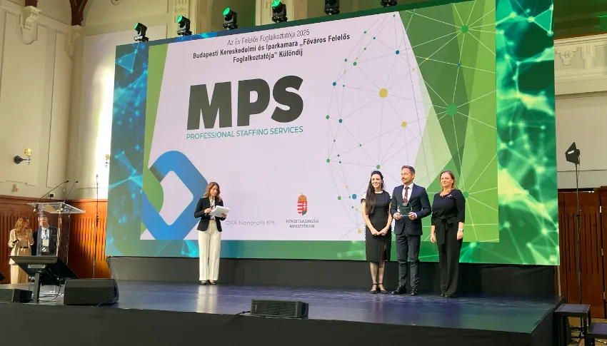 A BKIK idén „A Főváros Felelős Foglalkoztatója” különdíjat az MP Solutions Kft-nek ítélte oda