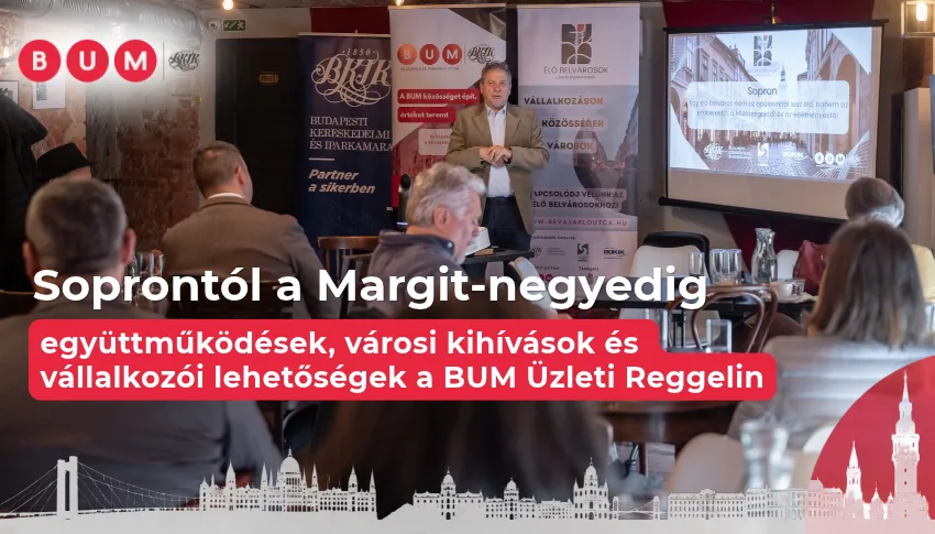 Soprontól a Margit-negyedig – vállalkozói együttműködések és új lehetőségek a BUM Üzleti Reggelin