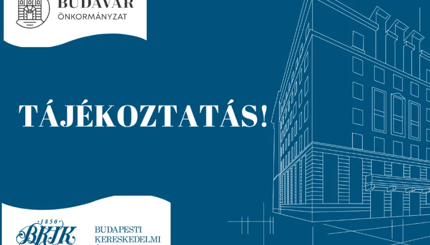 Tájékoztatás az I. kerületi mikro-, kis- és középvállalkozások részére