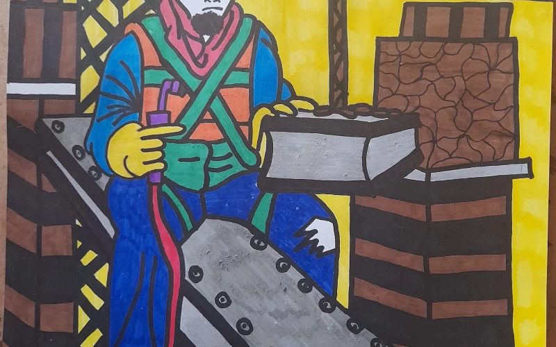 Ismerkedj a szakmákkal rajzpályázat 2023 - Csenki Noémi III. helyezett (7. évfolyam)